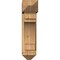 Ekena Millwork Merced Arts and Crafts Rough Sawn Bracket w/ Offset Brace, Western Red Cedar, 8"W x 24"D x 32"H BKT0806X24X32MRC03RWR - alternate 3